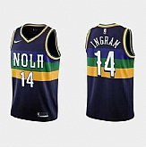 Men New Orleans Pelicans #14 Brandon Ingram 2022-23 City Edition Navy Jersey,baseball caps,new era cap wholesale,wholesale hats